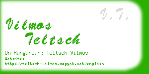 vilmos teltsch business card
